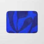 Abstract botanical- blue garden Bath Mat Gallery Image 1