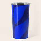Abstract botanical- blue garden Travel Mug Gallery Image 1