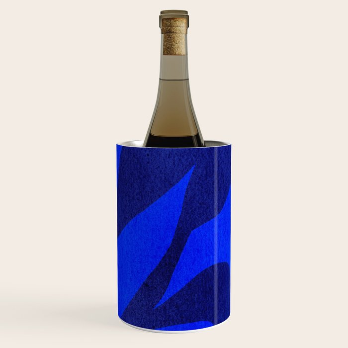 Abstract botanical- blue garden Wine Chiller Gallery Image 3
