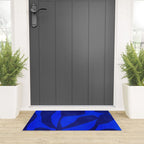 Abstract botanical- blue garden Welcome Mat Gallery Image 3