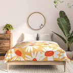 Summer Daisy: Tangerine Edition Comforter Gallery Image 3