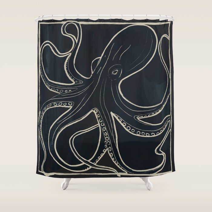 Octopus Shower Curtain Gallery Image 1