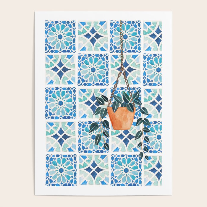 Moroccan Tiles Poster Gallery Image 4