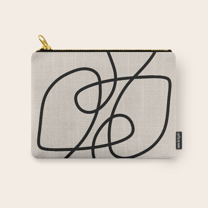 Modern Line Art Carry All Pouch Gallery Image 1