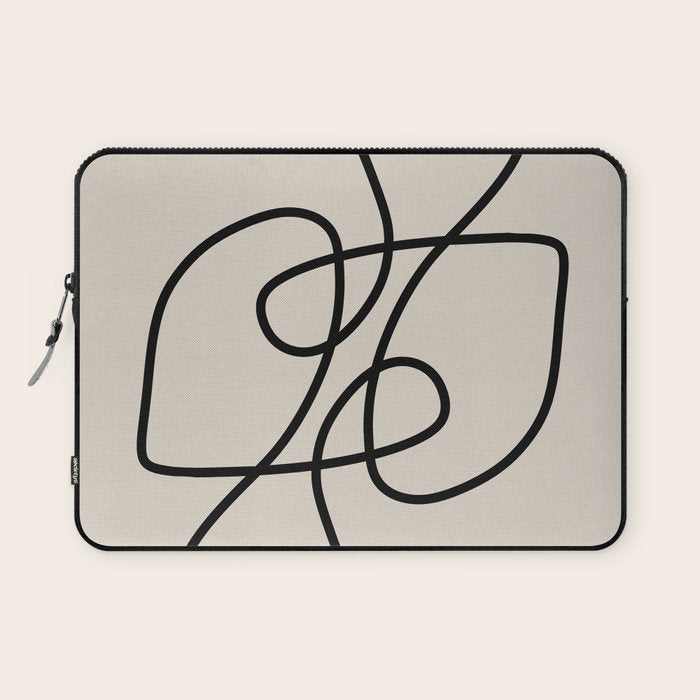 Modern Line Art Laptop Sleeve Gallery Image 1