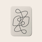 Modern Line Art Bath Mat Gallery Image 1