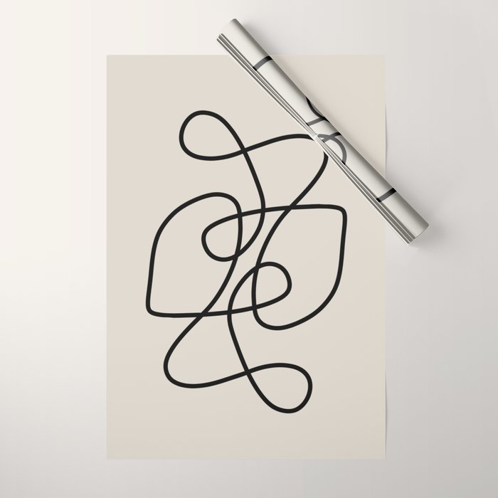 Modern Line Art Wrapping Paper Gallery Image 1