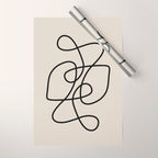 Modern Line Art Wrapping Paper Gallery Image 1
