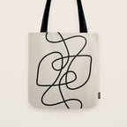 Modern Line Art Tote Bag Gallery Image 1
