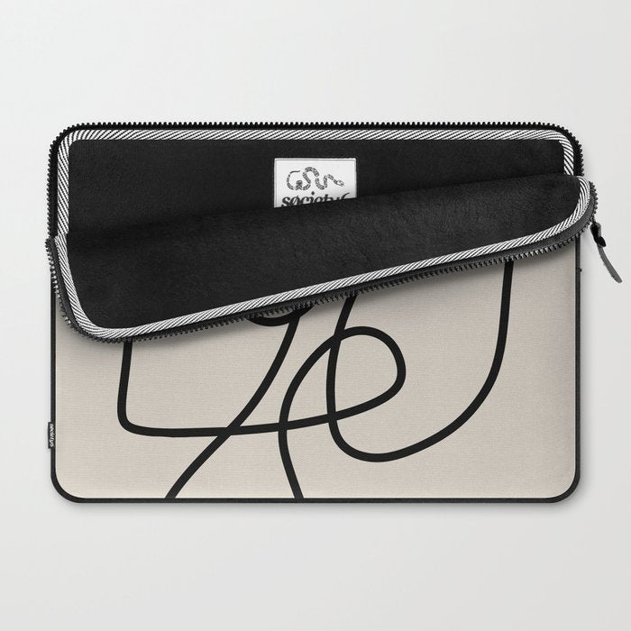 Modern Line Art Laptop Sleeve Gallery Image 2