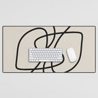 Modern Line Art Desk Mat Gallery Image 1
