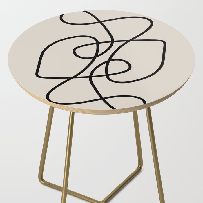 Modern Line Art Side Table Gallery Image 2