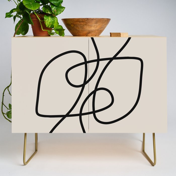 Modern Line Art Credenza Gallery Image 1