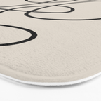 Modern Line Art Bath Mat Gallery Image 3