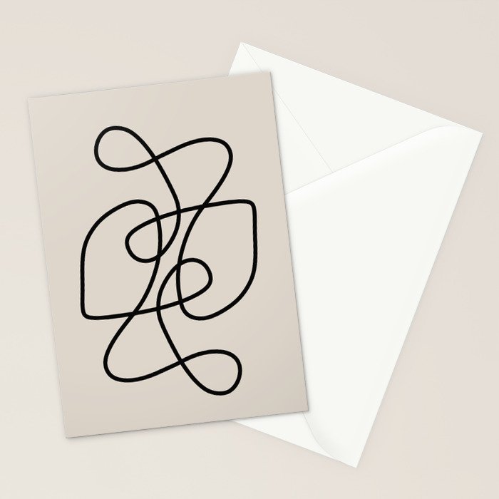 Modern Line Art Stationery Card Gallery Image 2