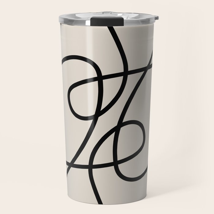 Modern Line Art Travel Mug Gallery Image 1