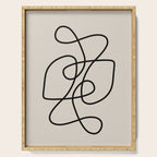 Modern Line Art Serving Tray Gallery Image 1