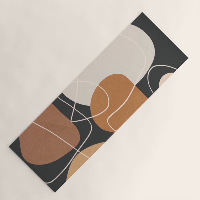 Minimal Colorful Abstract Shapes 9 Yoga Mat Gallery Image 1