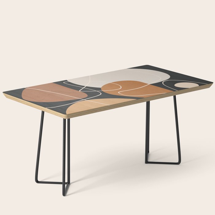 Minimal Colorful Abstract Shapes 9 Coffee Table Gallery Image 1