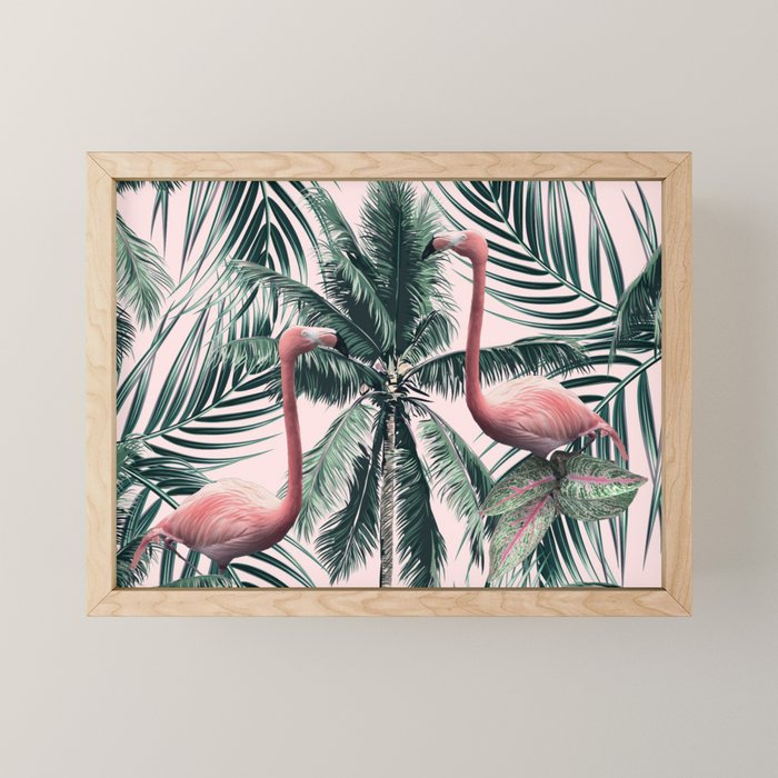 Flamingo tropics Mini Art Print Gallery Image 1