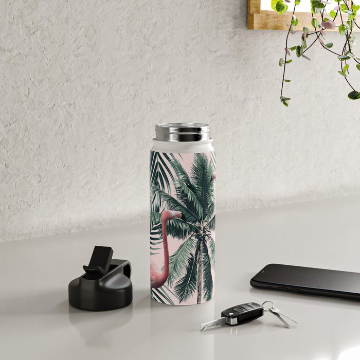 Flamingo tropics Water Bottle Gallery Image 5