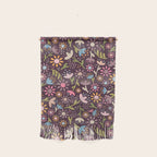 Ditsy Daisy Floral on Burgundy Wall Hanging Gallery Image 1