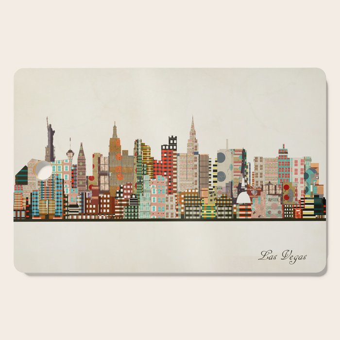 las vegas skyline Cutting Board Gallery Image 1