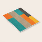 Teal Orange Black Yellow Modern Artwork Notebook Gallery Image 3
