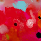 red poppies field abstract Coffee Mug Gallery Image 2