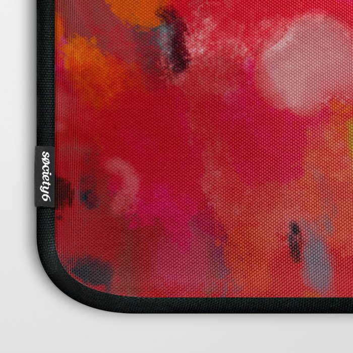 red poppies field abstract Laptop Sleeve Gallery Image 3