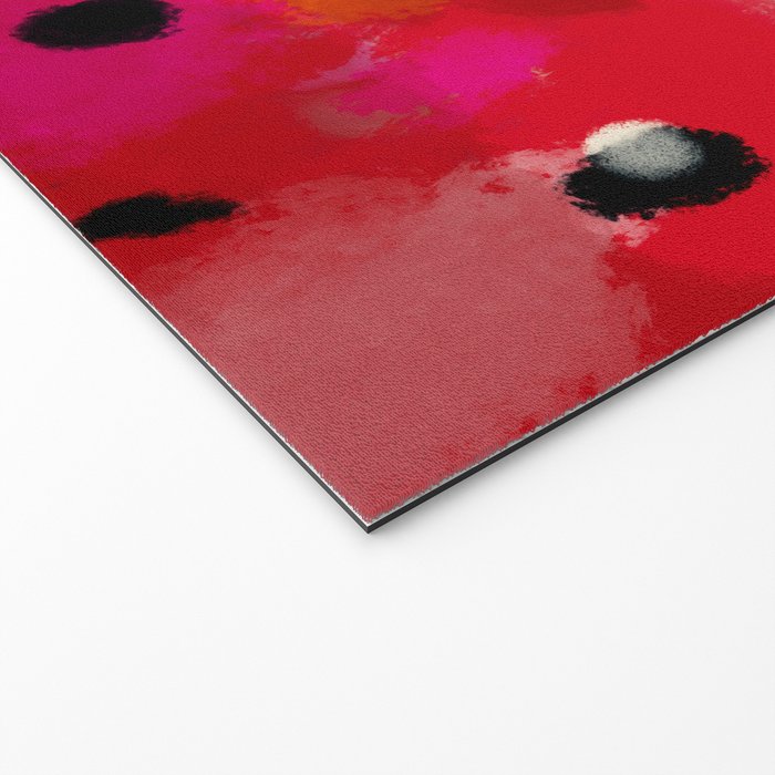 red poppies field abstract Welcome Mat Gallery Image 2