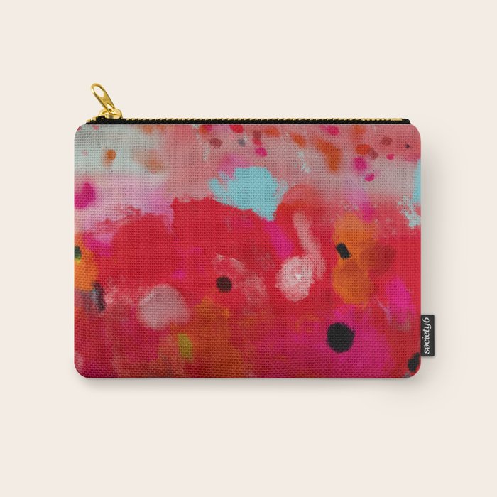 red poppies field abstract Carry All Pouch Gallery Image 1