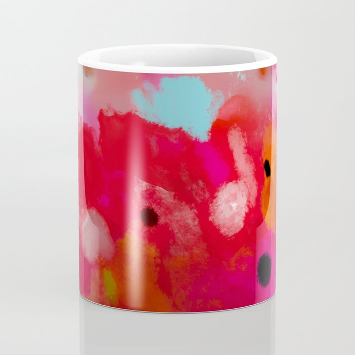 red poppies field abstract Coffee Mug Gallery Image 4