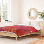 red poppies field abstract Duvet Cover Gallery Image 2