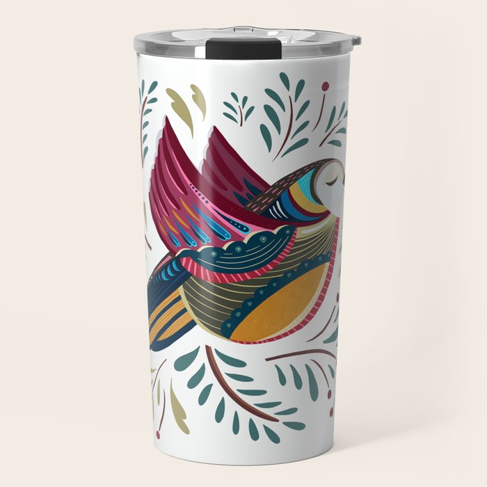 Peace Bird | White Travel Mug Gallery Image 1