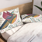 Peace Bird | White Pillow Sham Gallery Image 2