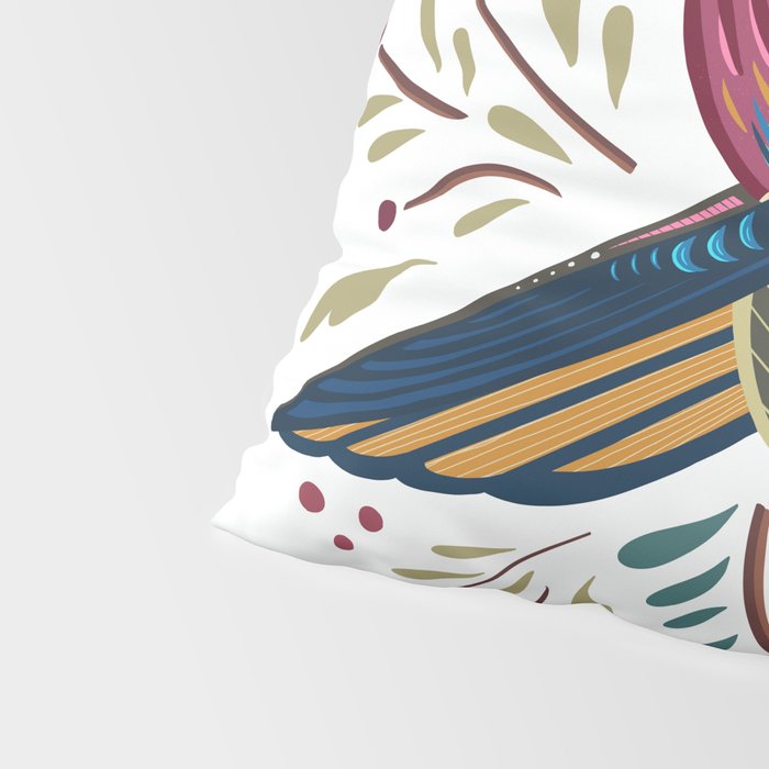 Peace Bird | White Pillow Sham Gallery Image 4