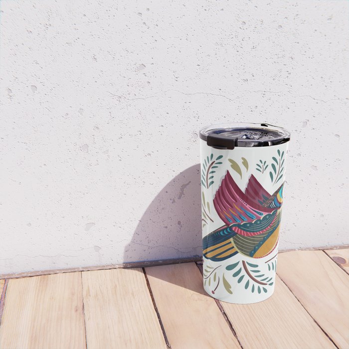 Peace Bird | White Travel Mug Gallery Image 4