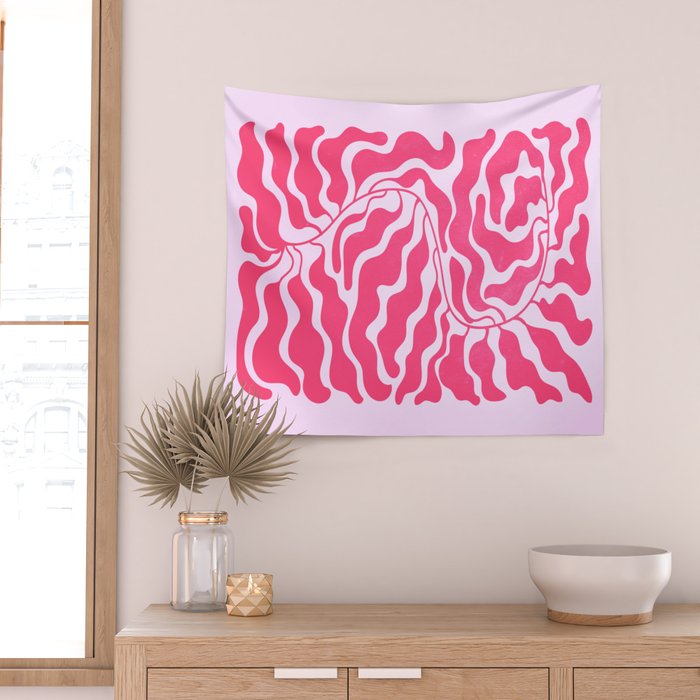 Wild Ferns: Wine Edition Wall Tapestry Gallery Image 2