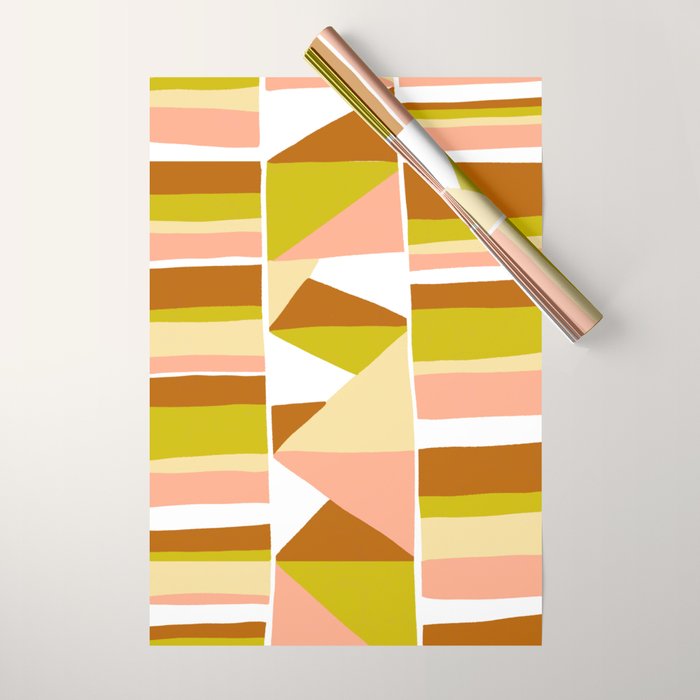 Sunwoven, sand and sage Wrapping Paper Gallery Image 1