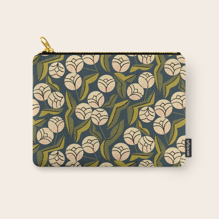 Ivory Blooms Carry All Pouch Gallery Image 1