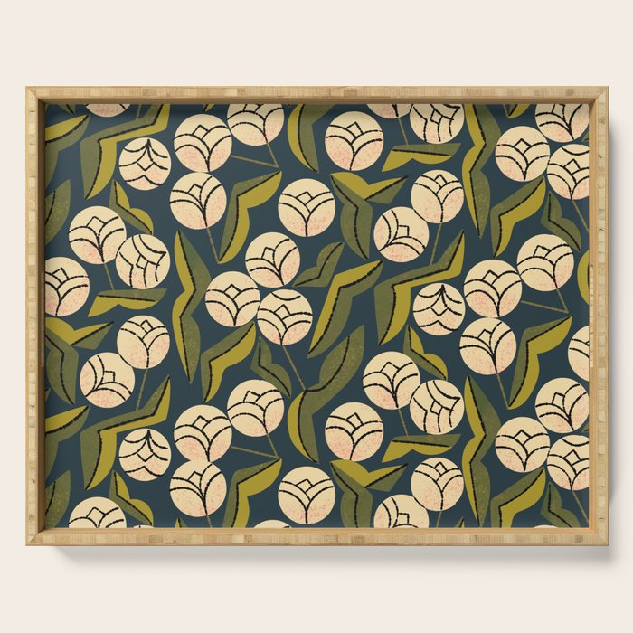 Ivory Blooms Serving Tray Gallery Image 1