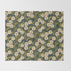 Ivory Blooms Throw Blanket Gallery Image 2