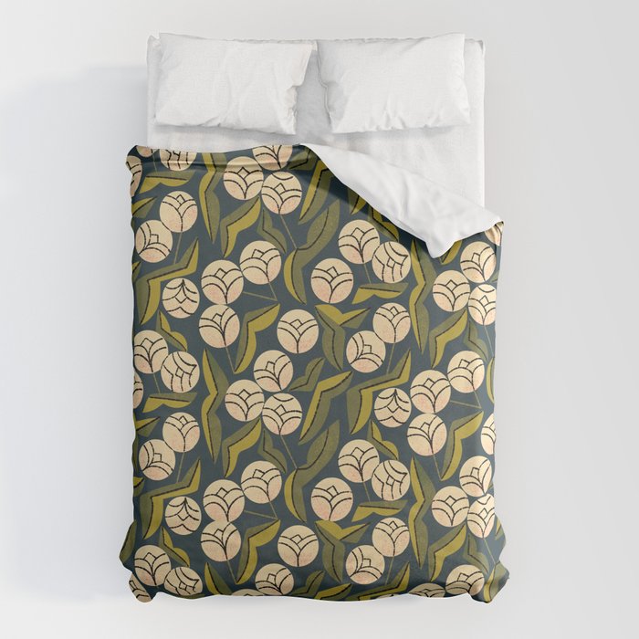 Ivory Blooms Duvet Cover Gallery Image 6