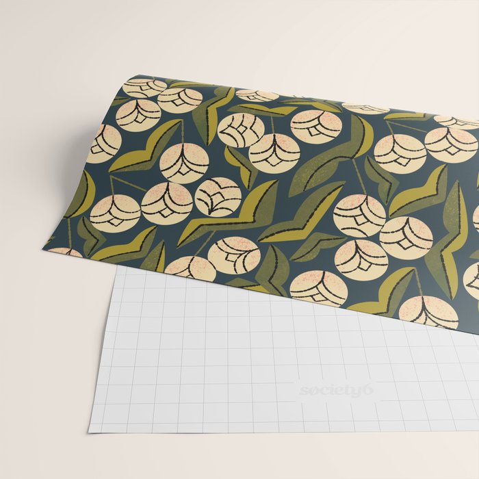 Ivory Blooms Wrapping Paper Gallery Image 2