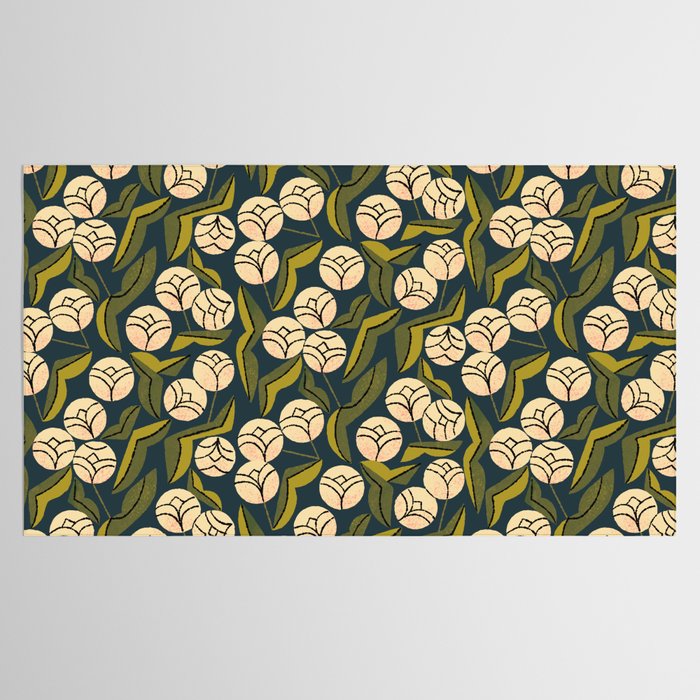 Ivory Blooms Tablecloth Gallery Image 2