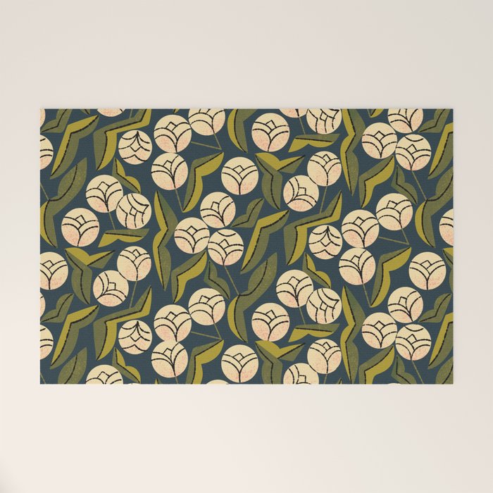 Ivory Blooms Welcome Mat Gallery Image 1