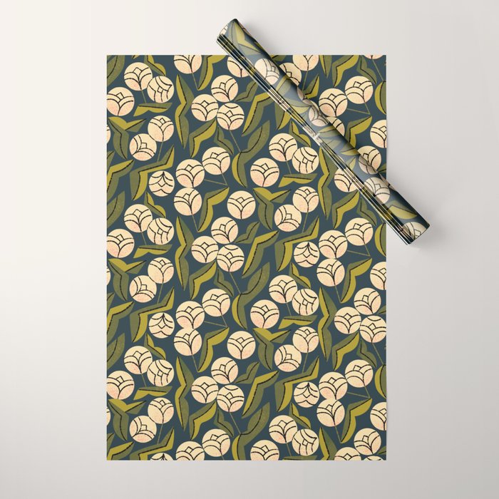 Ivory Blooms Wrapping Paper Gallery Image 1