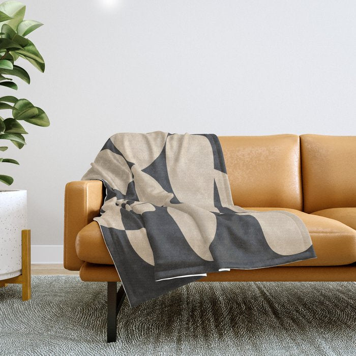 Modern Art Form 1 Throw Blanket Gallery Image 1