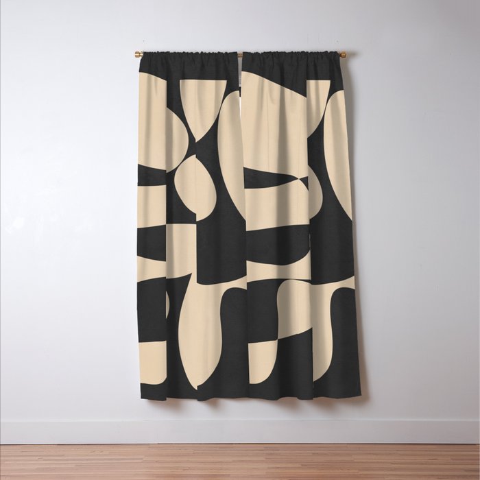 Modern Art Form 1 Window Curtain Gallery Image 3
